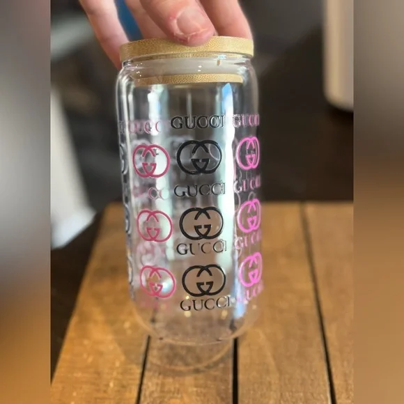 Glass Cup with Bamboo Top - Picture 3 of 3